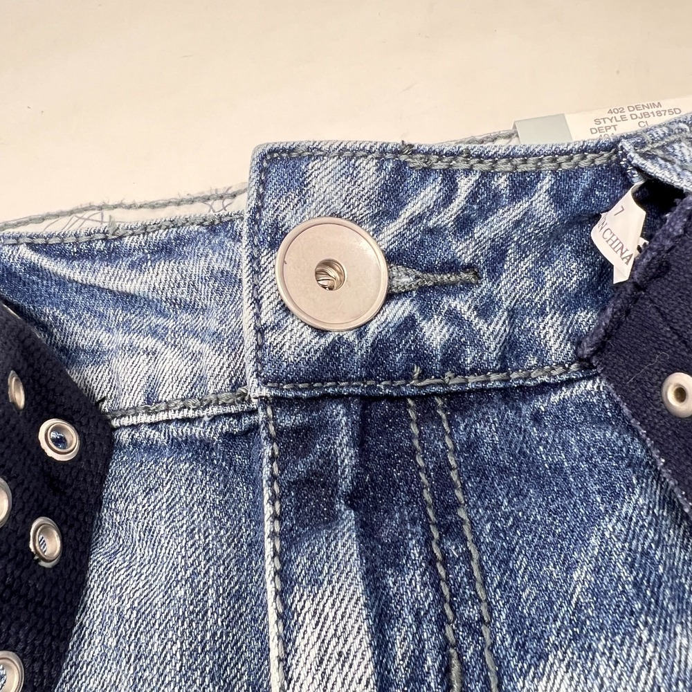 So Wear It Declare It Denim Stretch Mini Skirt With Belt Size 7 NWT - Picture 12 of 16